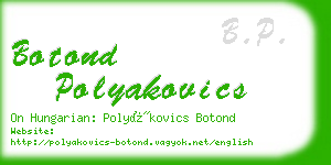 botond polyakovics business card